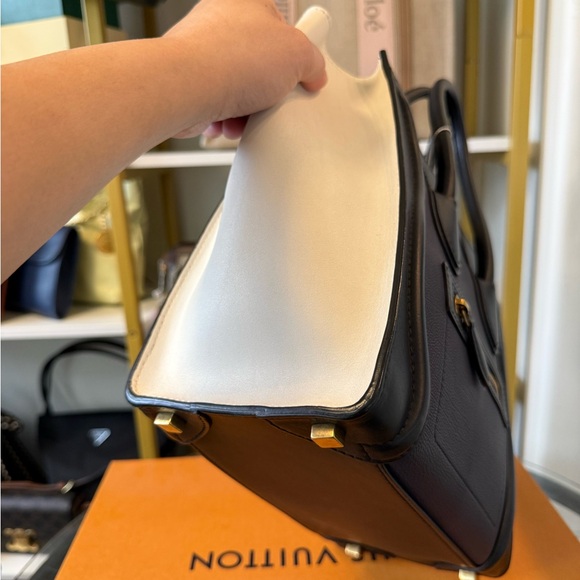 Celine Black, Purple, and White Satchel - Picture 2 of 8